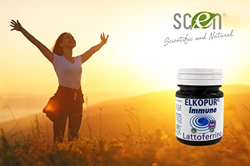 Elkopur Immune Pure lactoferrin, 500 mg capsules. containing 200 mg. of Lactoferrin titrated 95%. DOES NOT use animal rennet - vegetarian ok | Strengthens the immune system | Antioxidant (1)