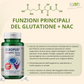 Elkopur® GlutaNAC Detox Forte- Integratore alimentare di L-Glutatione ridotto, N-Acetilcisteina (NAC), Vitamina E, Selenio, L-Glicina. Capsule gastroresistenti vegetali, prodotto in Italia